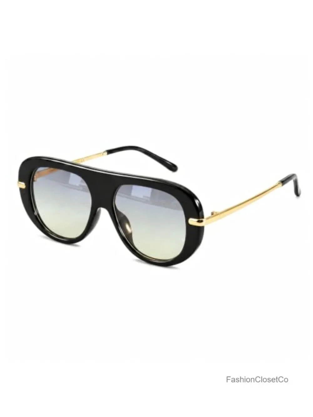 Retro Aviator Sunglasses with UV400 Protection for Women, Oversized 70s Vintage
